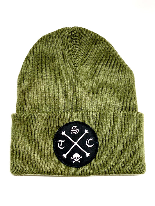 STC Crossbones Cuffed Beanie